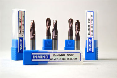 HRC50 كربيد الكرة نهاية الأنف مطحنة الحبوب ميركو قطع أداة Endmill التخشين التشطيب ل