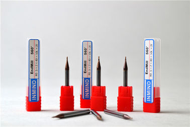 العرف كربيد الصلبة مايكرو نهاية ميلز TIALN المغلفة الأنف الكرة Endmill 0.3um