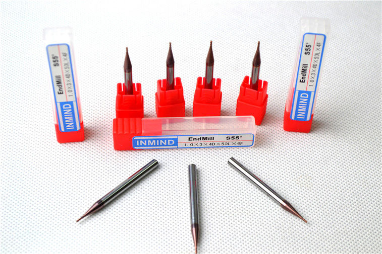 اثنين الناي HRC60 مايكرو نهاية ميلز مايكرو الحجم HRC55 القاطع، 0.3mm الى 0.9mm و